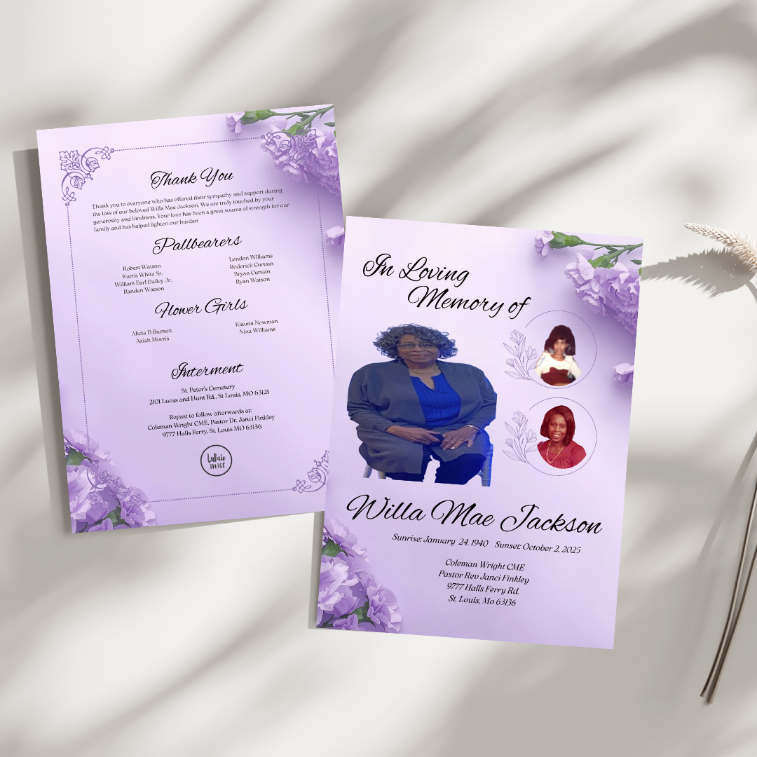 IN LOVING MEMORY design collection